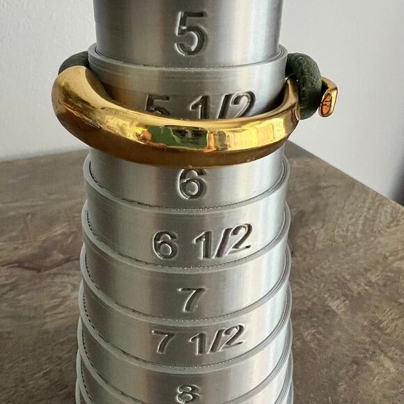 Green and gold metallic mixed material adjustable bracelet - Picture 4 of 8